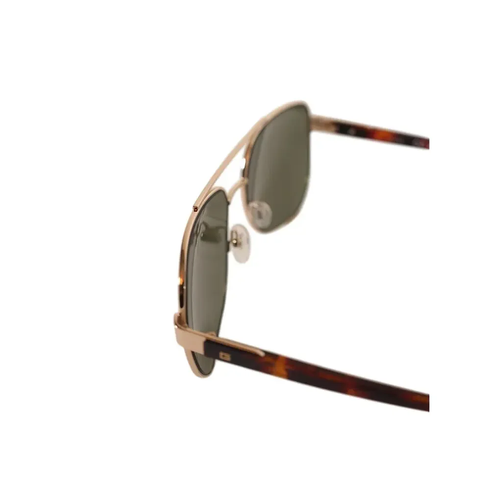 GUESS Metal Pilot Aviator Sunglasses – Gold / Green – NWT